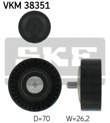Фото ролик модуля натягувача ременя VKM38351 SKF VKM38351 SKF Ролик модуля натягувача ременя