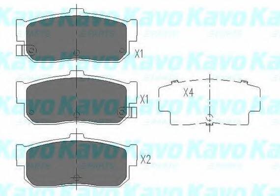 KBP6513 KAVO (Нидерланды) К-т торм. колодок Re Nissan (вкл. датчик износа) KBP6513 KAVO PARTS