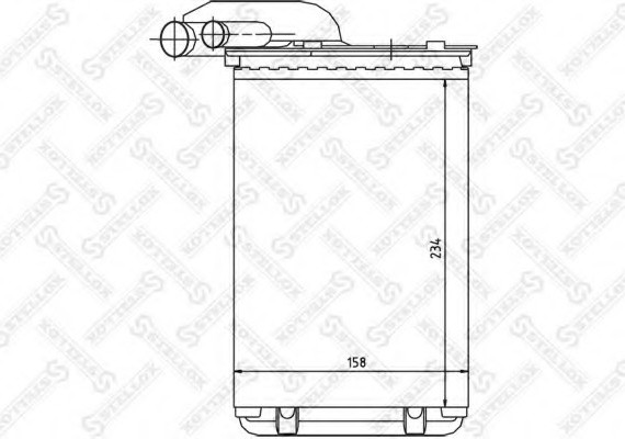 1035014SX STELLOX 10-35014-sx_радиатор печки! renault meganeclio 90 1035014SX STELLOX