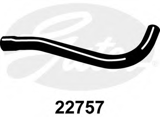 22757 GATES Патрубок системы охлаждения curved radiator hose 22757 22757 GATES