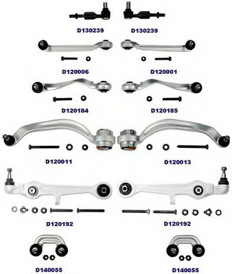 D200003 Denckermann К-Т РИЧАГВ З НАКОНЕЧН. КОНУС 16-18MM PASSAT B5 D200003 DENCKERMANN