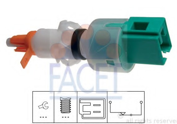 71249 FACET Перемикач керування, сист. регулювання швидкості 71249 FACET