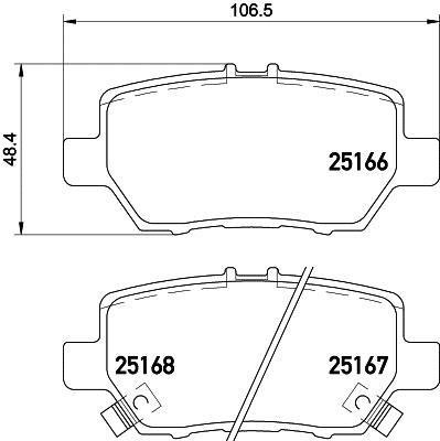 P28078 BREMBO (Германия) Гальмівні колодки дискові BREMBO