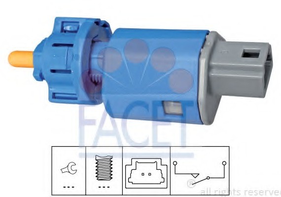 71274 FACET Выключатель, привод сцепления (управление двигателем) 71274 FACET