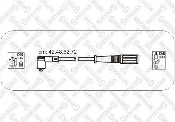 1038123SX STELLOX К-кт проводов! \ Fiat Punto_Palio 1.1_1.2i 93> 1038123SX STELLOX