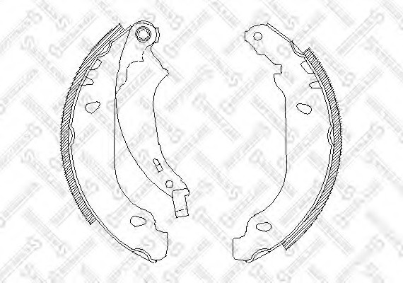 Фото колодки гальмівні задні (барабані) Peugeot 206 1.1i-1.9D 98> 087100SX STELLOX 087100SX STELLOX Колодки гальмівні задні (барабані) Peugeot 206 1.1i-1.9D 98>