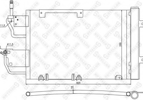 1045173SX STELLOX 10-45173-SX=OL5454=NS940052 1850111 РАДИАТОР К 1045173SX STELLOX