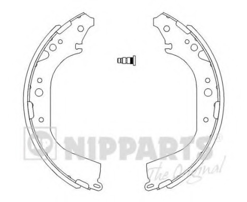 J3502039 NIPPARTS (Нидерланды) Колодки торм. бараб. (295x50)(дефект упаковки) J3502039 NIPPARTS