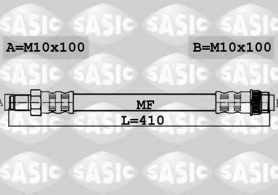 6604036 SASIC Шланг тормозной передний RENAULT TRAFIC II 6604036 6604036 SASIC