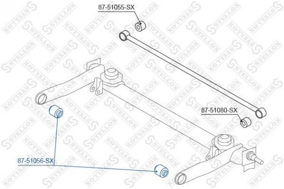 Фото 87-51056-SXСАЙЛЕНТБЛОК ЗАД. БАЛКИ HYUNDAI ATOS 8751056SX STELLOX 8751056SX STELLOX 8751056SX STELLOX 87-51056-SXСАЙЛЕНТБЛОК ЗАД. БАЛКИ HYUNDAI ATOS 8751056SX STELLOX