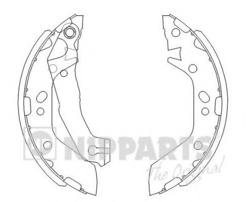 J3500516 NIPPARTS (Нидерланды) Колодки торм.бар.HYUNDAI ACCENT 1.3-1.6 00-05 J3500516 NIPPARTS