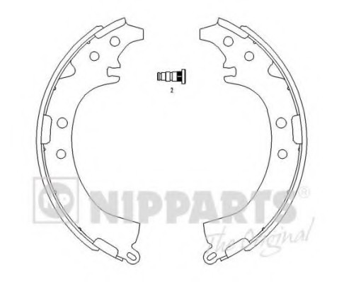 J3502050 NIPPARTS (Нидерланды) Колодки торм..TOYOTA CAMRY 86-96/RAV 4 94- J3502050 NIPPARTS