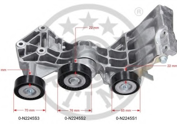 Фото opt0n2245натяжитель ремня но с роликами (3шт) m 0N2245 OPTIMAL 0N2245 OPTIMAL 0N2245 OPTIMAL Opt0n2245натяжитель ремня но с роликами (3шт) m 0N2245 OPTIMAL