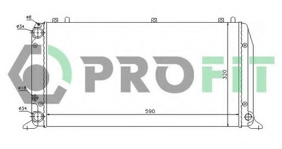 PR0016A2 PROFIT Радіатор охолоджування