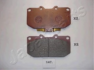 Фото комплект тормозных колодок, дисковый тормоз PA147AF JAPANPARTS PA147AF JAPAN PA147AF JAPAN Комплект тормозных колодок, дисковый тормоз PA147AF JAPANPARTS