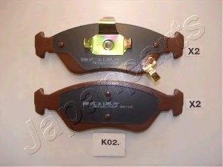 Фото комплект тормозных колодок, дисковый тормоз PAK02AF JAPANPARTS PAK02AF JAPAN PAK02AF JAPAN Комплект тормозных колодок, дисковый тормоз PAK02AF JAPANPARTS