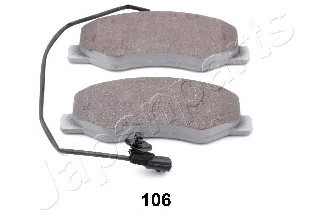 PP106AF JAPAN Комплект тормозных колодок, дисковый тормоз PP106AF JAPANPARTS