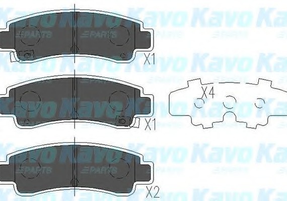 Фото колодки тормозные NISSAN SUNNY 87-95 задние KBP6546 KAVO PARTS KBP6546 KAVO (Нидерланды) KBP6546 KAVO (Нидерланды) Колодки тормозные NISSAN SUNNY 87-95 задние KBP6546 KAVO PARTS