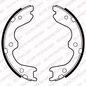 LS2029 DELPHI Колодки ст.торм.NISSAN TEANA 03-/INFINITI EX 08- LS2029 DELPHI