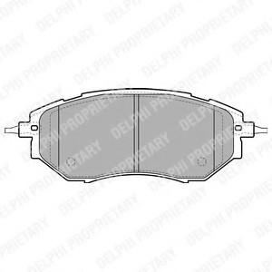 LP1941 DELPHI К-т колодок торм. Fr SU Legacy, Outback, Tribeca LP1941 DELPHI