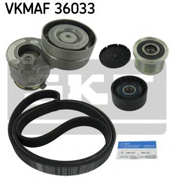 Фото роликовий модуль натягувача ременя (ролик, ремінь) VKMA36033 SKF VKMA36033 SKF Роликовий модуль натягувача ременя (ролик, ремінь)