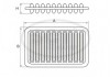 SB3250 SCT Фільтр повітряний toyota corollaavensis 1,4-2,4 00- SB3250 SCT (фото 3)