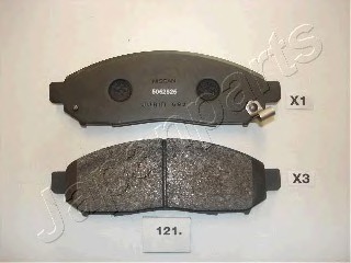 PA121AF JAPAN Колодки торм. диск. Pathfinder 2.5 dCi 4WD PA121AF JAPANPARTS