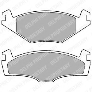 LP979 DELPHI К-т торм. колодок Fr VAG Polo,Felicia (137,7 mm) LP979 DELPHI