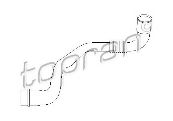110333 TOPRAN (Germany) Шланг, воздухоотвод крышки головки цилиндра 110333 HANS PRIES