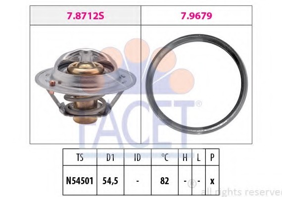 78712 FACET Термостат Duster (15-)/Megane IV (15-) 1.6 (78712) Facet