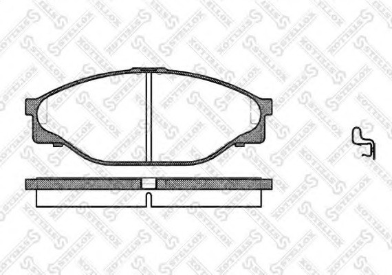 423020SX STELLOX Колодки гальмівні передні (диск) Toyota Hilux iii 2.4 (92-05)
