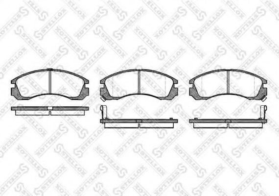 365002SX STELLOX Колодки гальмівні передні MITSUBISHI LANCER MITSUBISHI 3000 GT Купе (Z1_A), ECLIPSE I (D2_A), GALANT VI (E3_A), GALANT VI Ліфтбек (E3_A), GALANT VII (E5_A, E7_A, E8_A), GALANT VII Ліфтбек (E5_A, E7_A, E8_A), GALANT VIII (EA_), GALANT VIII Універсал (