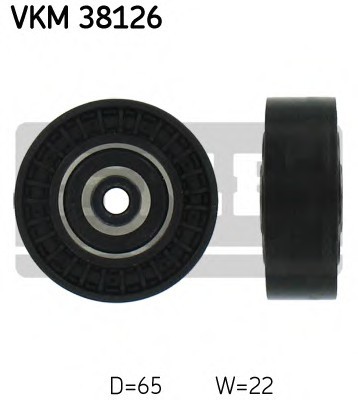 VKM38126 SKF Паразитний / провідний ролик, полікліновий ремінь VKM38126 SKF