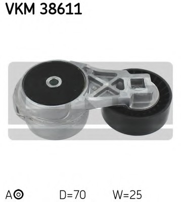 VKM38611 SKF Натяжитель приводного ремня dodge caravan 01-07 VKM38611 SKF