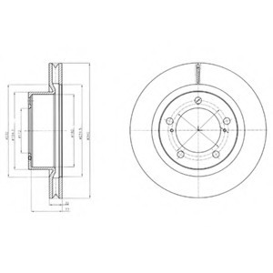BG9067 DELPHI Диск торм. TOYOTA LAND CRUISER 200,LEXUS LX570 BG9067 DELPHI