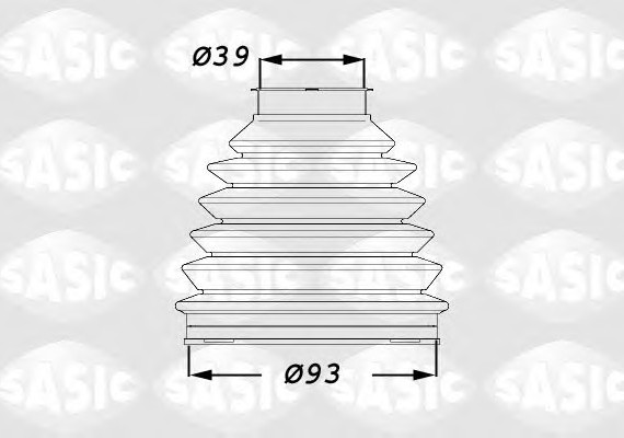 1900015 SASIC Пыльник Шруса внешний PEUGEOT 407, 607 1900015 1900015 SASIC