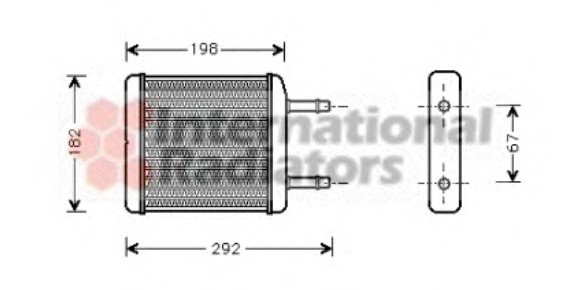 81006024 Van Wezel Радиатор отопителя DAEW MATIZ 0.8 MT/AT 98-(пр-во Van Wezel)