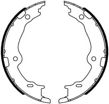 FSB4123 FERODO (Германия) Колодки тормозные барабанні ручного тормоза FSB4123 FERODO