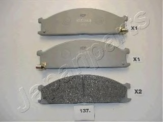 PA137AF JAPAN Колодки тормозные дисковые передні, ком PA137AF JAPANPARTS