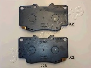 PA226AF JAPAN Колодки тормозные дисковые передні, ком PA226AF JAPANPARTS