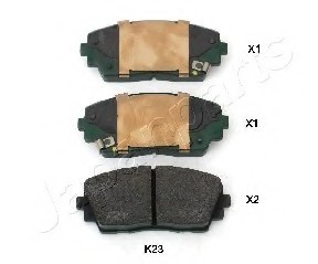 Фото колодки тормозные дисковые передні, ком PAK23AF JAPANPARTS PAK23AF JAPAN PAK23AF JAPAN Колодки тормозные дисковые передні, ком PAK23AF JAPANPARTS