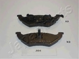 Фото колодки тормозные дисковые задні, компл PP994AF JAPANPARTS PP994AF JAPAN PP994AF JAPAN Колодки тормозные дисковые задні, компл PP994AF JAPANPARTS