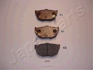 PP595AF JAPAN Колодки задн.диск.Hyndai Lantra ABS 96-> PP595AF JAPANPARTS