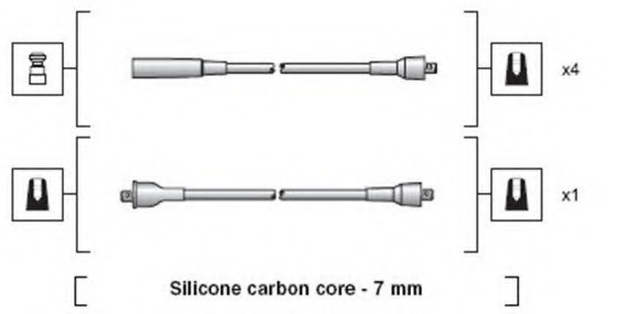 MSK1231 MAGNETI MARELLI (Италия) MSK1231 К-Т ПРОВОДОВ Зажигания LADA MSK1231 MAGNETI-MARELLI