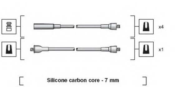 MSK1024 MAGNETI MARELLI (Италия) MSK1024 К-Т ПРОВОДОВ Зажигания LADA MSK1024 MAGNETI-MARELLI
