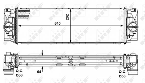 30505 NRF Інтеркулер mercedes sprinter series 2.1 cdi 2009- 30505 NRF