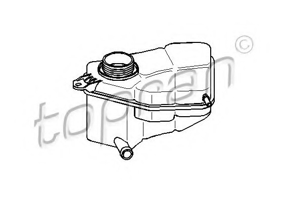 302295 TOPRAN (Germany) Компенсационный бак, охлаждающая жидкость 302295 HANS PRIES