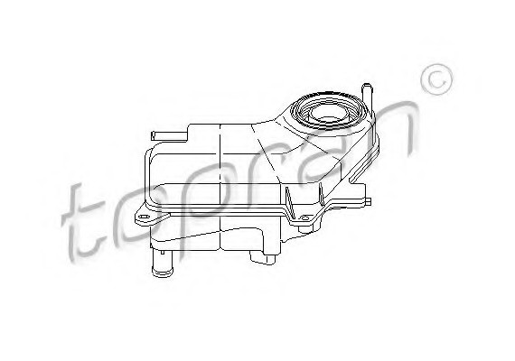 111030 TOPRAN (Germany) Компенсационный бак, охлаждающая жидкость 111030 HANS PRIES