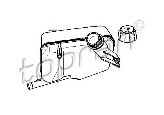 700429 TOPRAN (Germany) Компенсационный бак, охлаждающая жидкость 700429 HANS PRIES