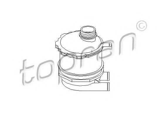 700430 TOPRAN (Germany) Компенсационный бак, охлаждающая жидкость 700430 HANS PRIES